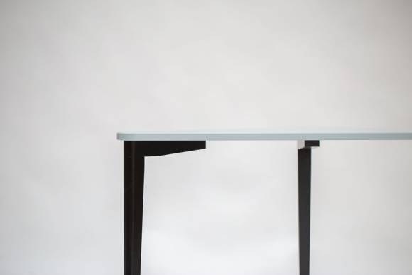 Ragaba NAJA Corner Desk W114 x L85 x H75cm Black Legs Light Grey zollfrei