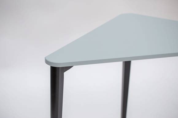 Ragaba NAJA Corner Desk W114 x L85 x H75cm Black Legs Light Grey zollfrei
