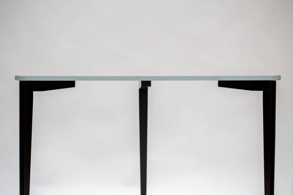 Ragaba NAJA Corner Desk W114 x L85 x H75cm Black Legs Light Grey zollfrei