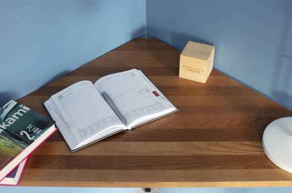 Ragaba NAJA Corner Desk W114 x L85 x H75cm OAK Black Legs Rabatte dieses Monats