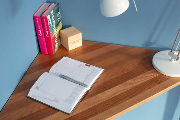 Ragaba NAJA Corner Desk W114 x L85 x H75cm OAK Black Legs Rabatte dieses Monats