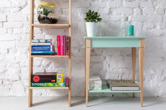 Ragaba ASHME Wooden Ladder Shelf 45x35x180cm Angebote