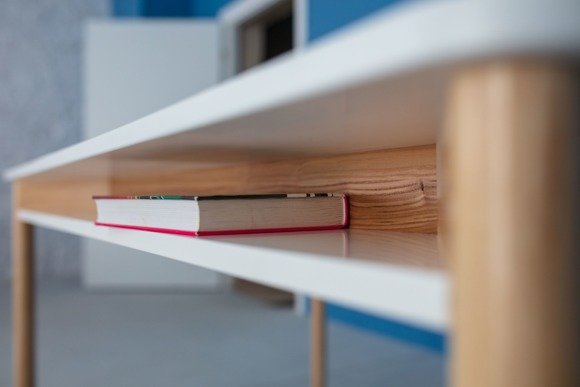 Ragaba ZEEN Extendable Table with Shelf 200x90x75cm - White Günstiger Verkauf