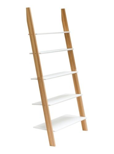 Ragaba ASHME Ladder Shelf 85x35x180cm - White Fabrikverkauf