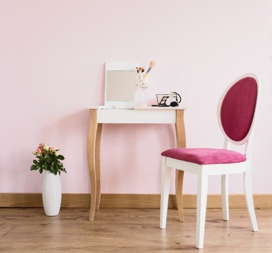 Ragaba LILLO Dressing Table with Mirror - 65x35cm Dusky Pink Kostenloser Versand