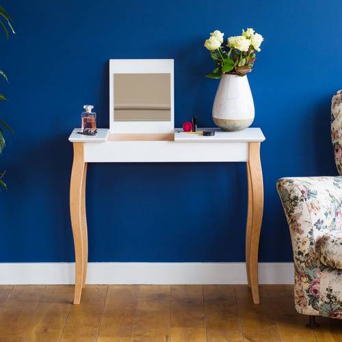 Ragaba LILLO Dressing Table with Mirror 85x35cm White