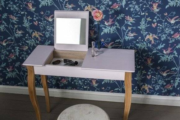Ragaba LILLO Dressing Table with Mirror 85x35cm White Fabrik Onlineshop
