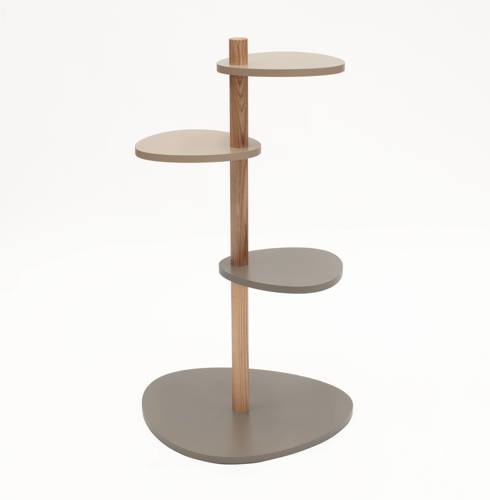 Ragaba MAGLA 3-Tier Ashwood Plant Stand W55 x H91cm Brown Beige Begrenztes Angebot