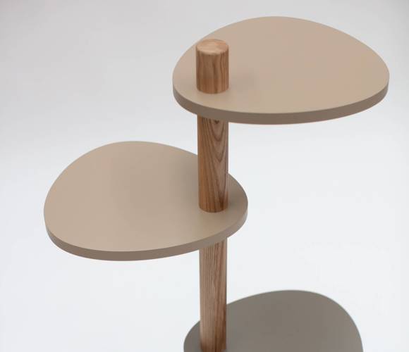 Ragaba MAGLA 3-Tier Ashwood Plant Stand W55 x H91cm Brown Beige Begrenztes Angebot