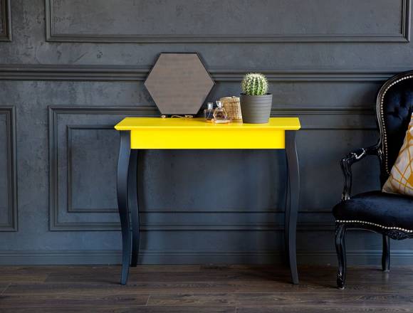 Ragaba Console LILLO 65x35cm Black Legs / Petrol Blue Exklusivangebot