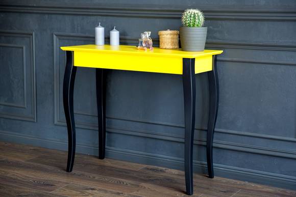 Ragaba Console LILLO 65x35cm Black Legs / Petrol Blue Exklusivangebot