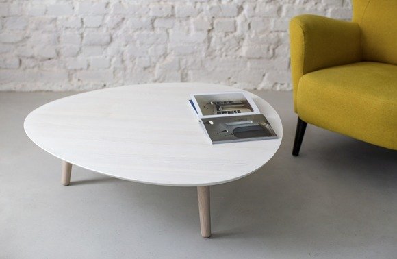 Ragaba Contrast PICK Coffee Table 103x97x31cm - White Preisnachlass