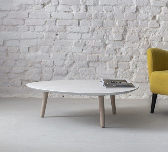 Ragaba Contrast PICK Coffee Table 103x97x31cm - White Preisnachlass