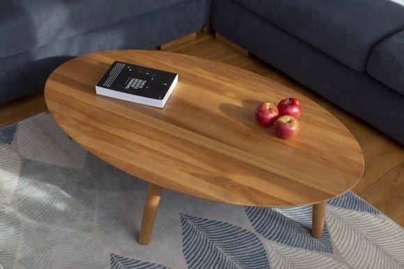 Ragaba Contrast OVO Coffee Table 110x70x31cm - Black Legs Black Friday