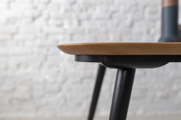 Ragaba CONTRAST Dining Table 180x90x75cm - Oak / Black Legs Muttertagsangebot