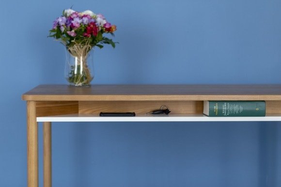 Ragaba ZEEN Dining Table with Shelf 140x90x75cm - Oak Vatertagsangebot