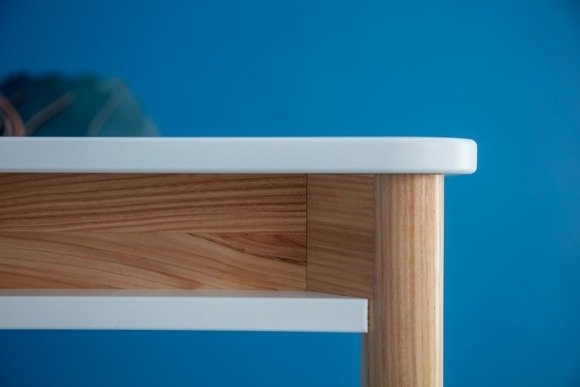 Ragaba ZEEN Dining Table with Shelf 140x90x75cm - White Neuheiten