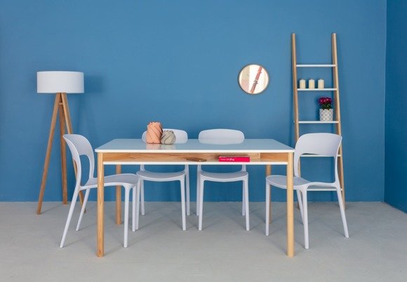 Ragaba ZEEN Dining Table with Shelf 140x90x75cm - White Neuheiten