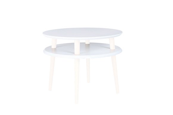 Ragaba UFO Coffee Table diam. 57cm x H 45cm - White/White Legs Kauf eins, bekomm eins gratis