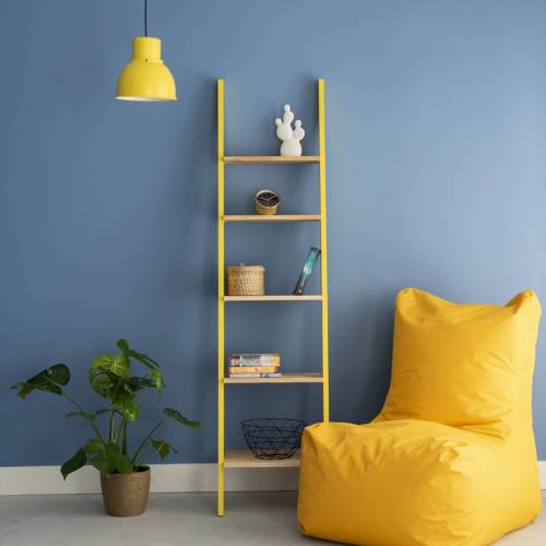 Ragaba ASHME Ladder Shelf 45x35x180cm - Ashwood Shelves / White Tägliche Deals