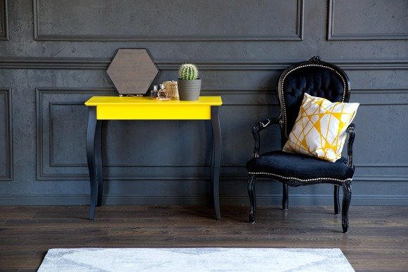 Ragaba LILLO Console Table - 105x35cm Black Legs / Graphite VIP-Rabatte