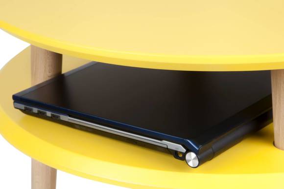 Ragaba UFO Side Table diam. 45cm x height 61cm - Dark grey/black legs Tiefpreis