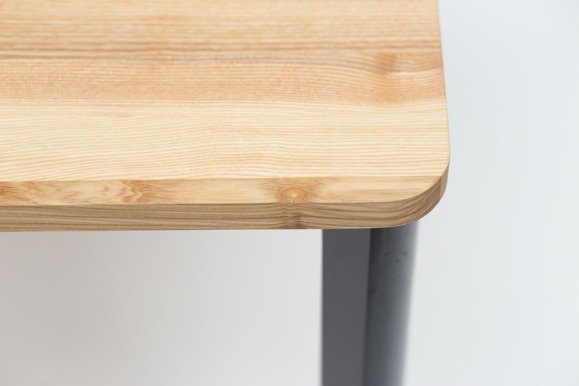 Ragaba TRIVENTI Ashwood Dining Table 80x80cm - Black Round Legs Kostenlose Rückgabe