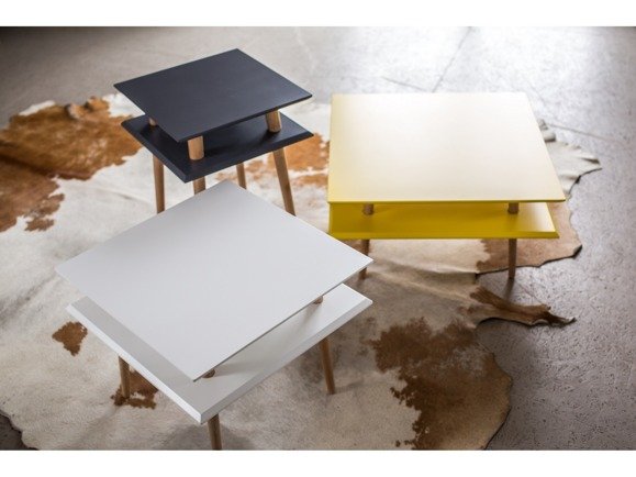 Ragaba SQUARE low Coffee Table 68x68x35cm - Dark Grey JETZT KAUFEN