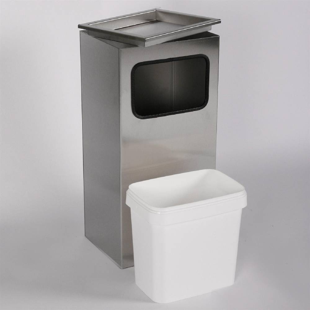 Szagato Aschenbecher mit Mülleimer Classic 62x30x23cm 12 ltr Edelstahl inkl. Inneneimer SZAGATO Standascher Aschenbecher Abfalleimer Mülleimer Aschenbecher Sonderangebote