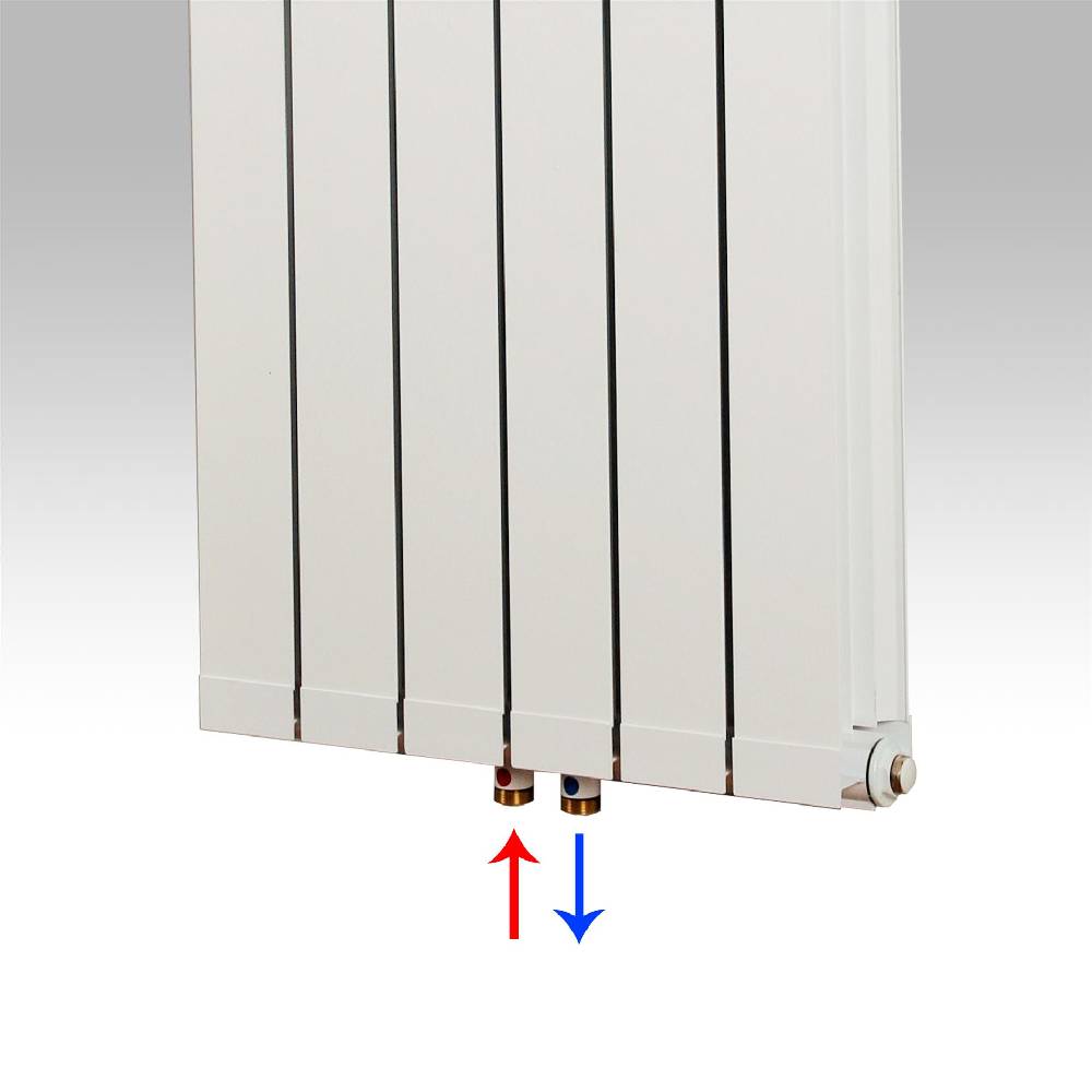 Szagato BADHEIZKÖRPER Design Aluminium 2 124 x 48 x 10cm 1295 Watt weiß Marke SZAGATO Badheizung und Wohnraum-Heizkörper mit Seitenanschluss Bis zu 50% Rabatt