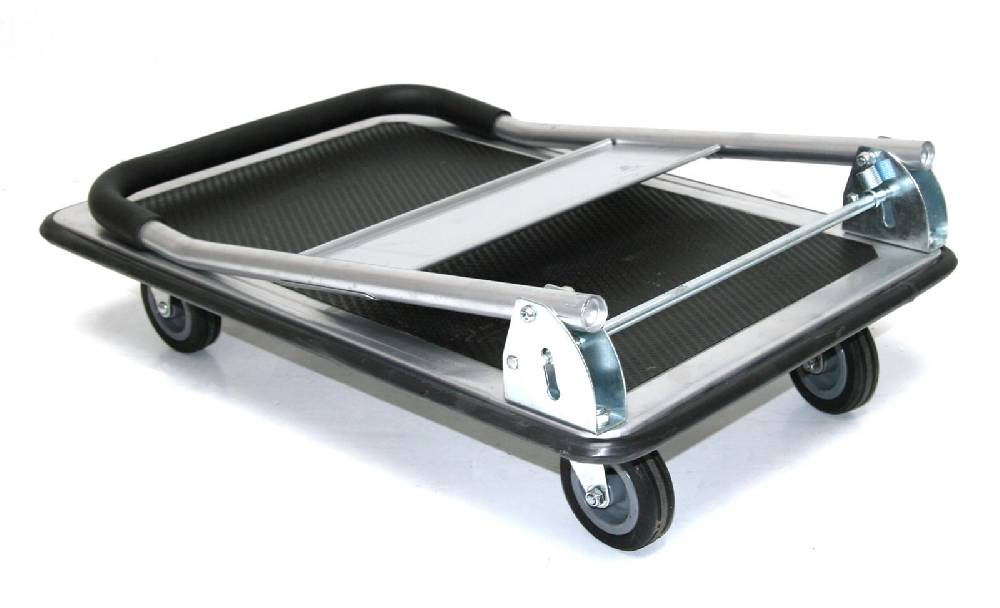 Szagato 150 kg Eco Plattformwagen 74x48cm grau Tischwagen Schiebebügelwagen Rollwagen Rollregal Werkstattwagen Trasportwagen günstig kaufen Discount Store für neue Produkte