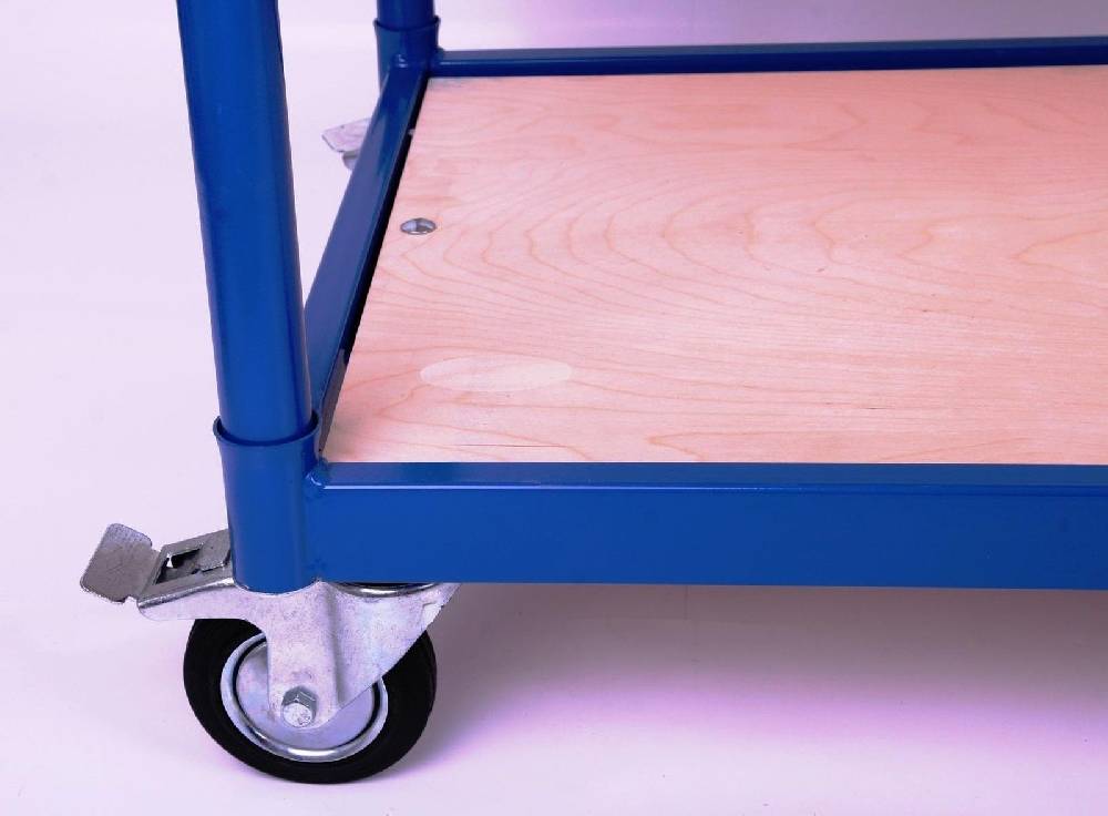 Szagato 250 kg PROFI Schiebebügelwagen 100x50cm blau 2 Schiebebügel blau SZAGATO Plattformwagen Tischwagen Schiebebügelwagen Rollwagen Rollregal Professional 50% Rabatt mit kostenlosem Versand