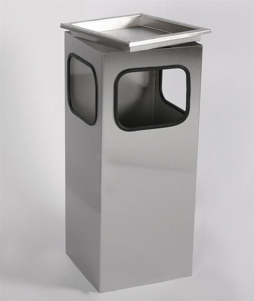 Szagato Abfall- Aschenbecher Standascher Classic Edelstahl 63x25x25cm SZAGATO Aschenbecher groß Stand-Aschenbecher außen Aschenbecher stehend Speichern exportieren