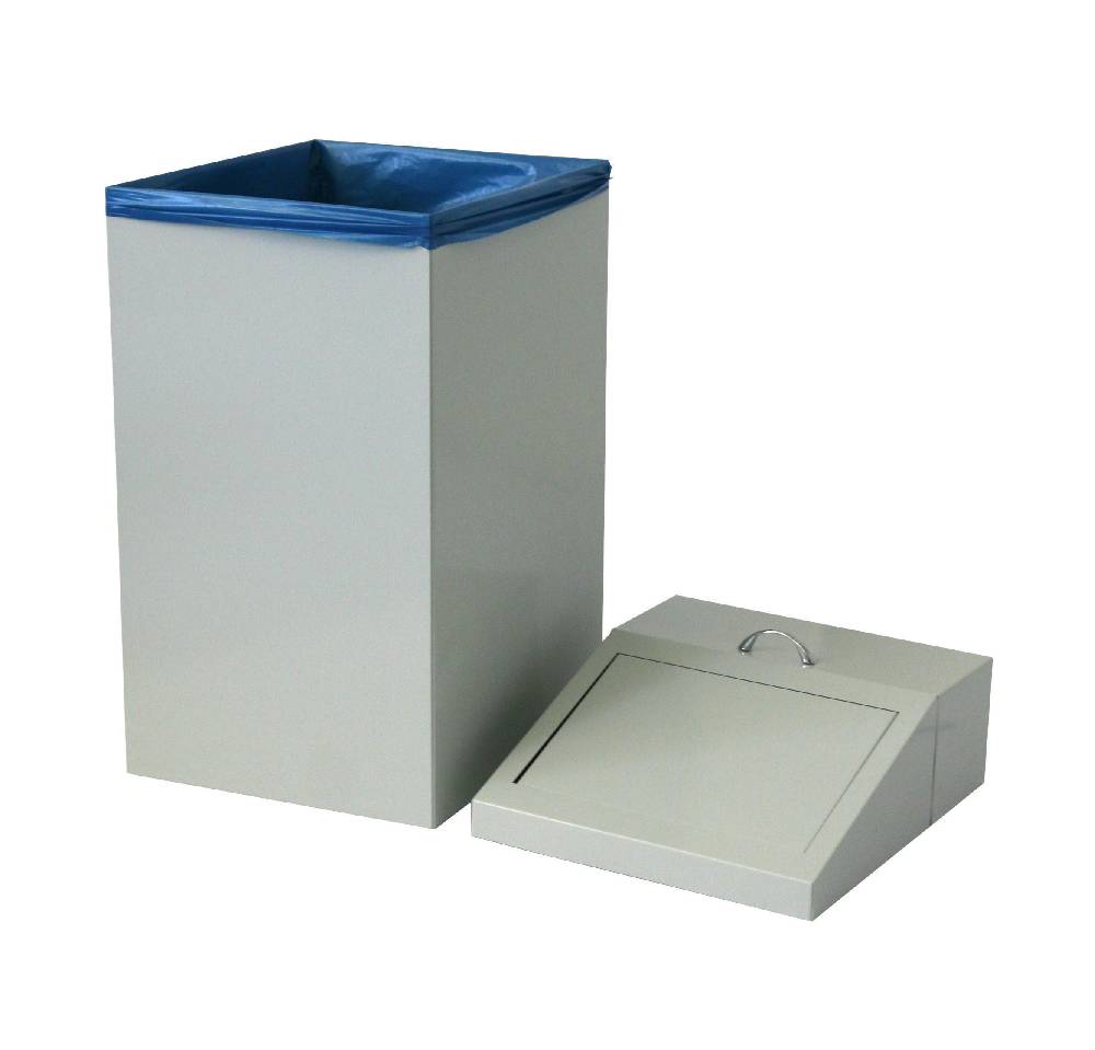 Szagato Abfallbehälter 54 ltr. HxBxT 65x34x38cm grün SZAGATO Made in Germany Abfalleimer Abfallsammler Mülleimer großes Volumen Wertstoffsammler groß stehend Schlussverkauf