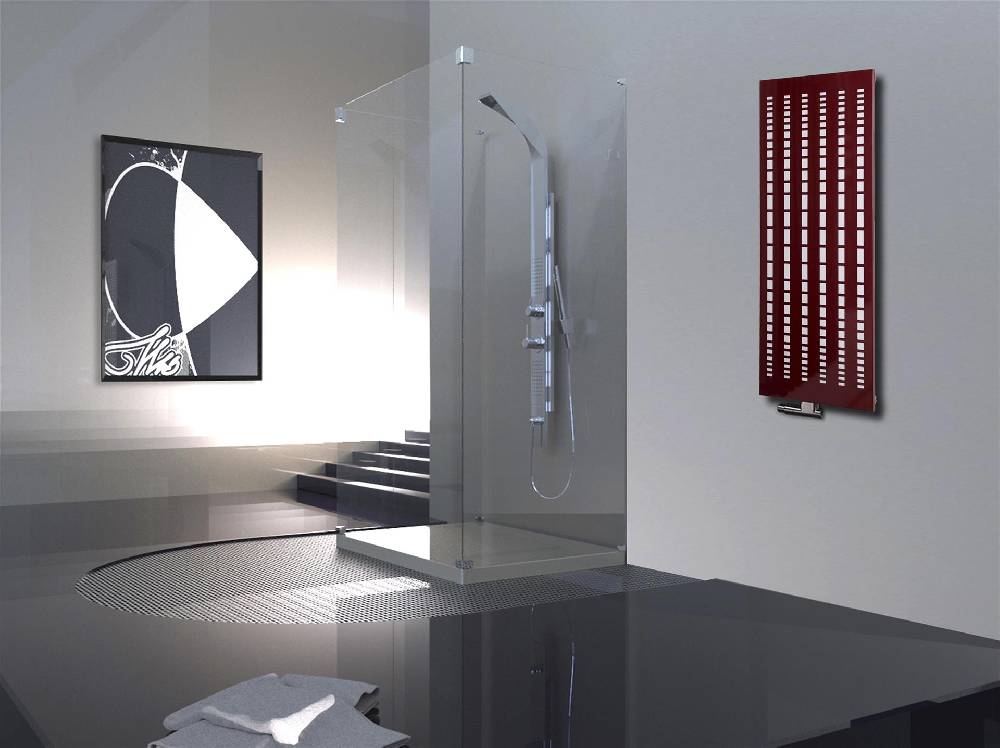 Szagato BADHEIZKÖRPER Design broken Mirror 2 120x47cm 799 Watt rot SZAGATO Designheizkörper Handtuchheizkörper mit Mittelanschluss Handtuchwärmer Große Rabatte