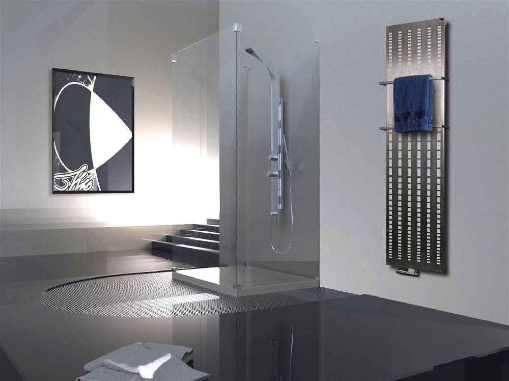 Szagato BADHEIZKÖRPER Design broken Mirror 3 180x47cm 1118 Watt Edelstahl matt (+2 Halter 15mm) SZAGATO Designheizkörper mit Mittelanschluss Handtuchwärmer 50% Rabatt für begrenzte Zeit