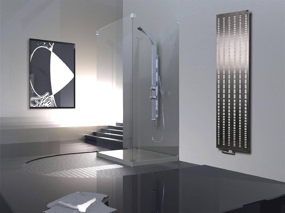 Szagato BADHEIZKÖRPER Design broken Mirror 3 180x47cm 1118 Watt Edelstahl matt SZAGATO Designheizkörper Handtuchheizkörper mit Mittelanschluss Handtuchwärmer Online