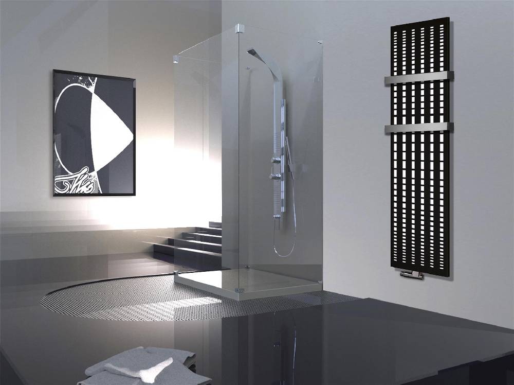Szagato BADHEIZKÖRPER Design broken Mirror 3 180x47cm 1118 Watt schwarz (+2 Halter 50mm) SZAGATO Designheizkörper Handtuchheizkörper mit Mittelanschluss Hotsell
