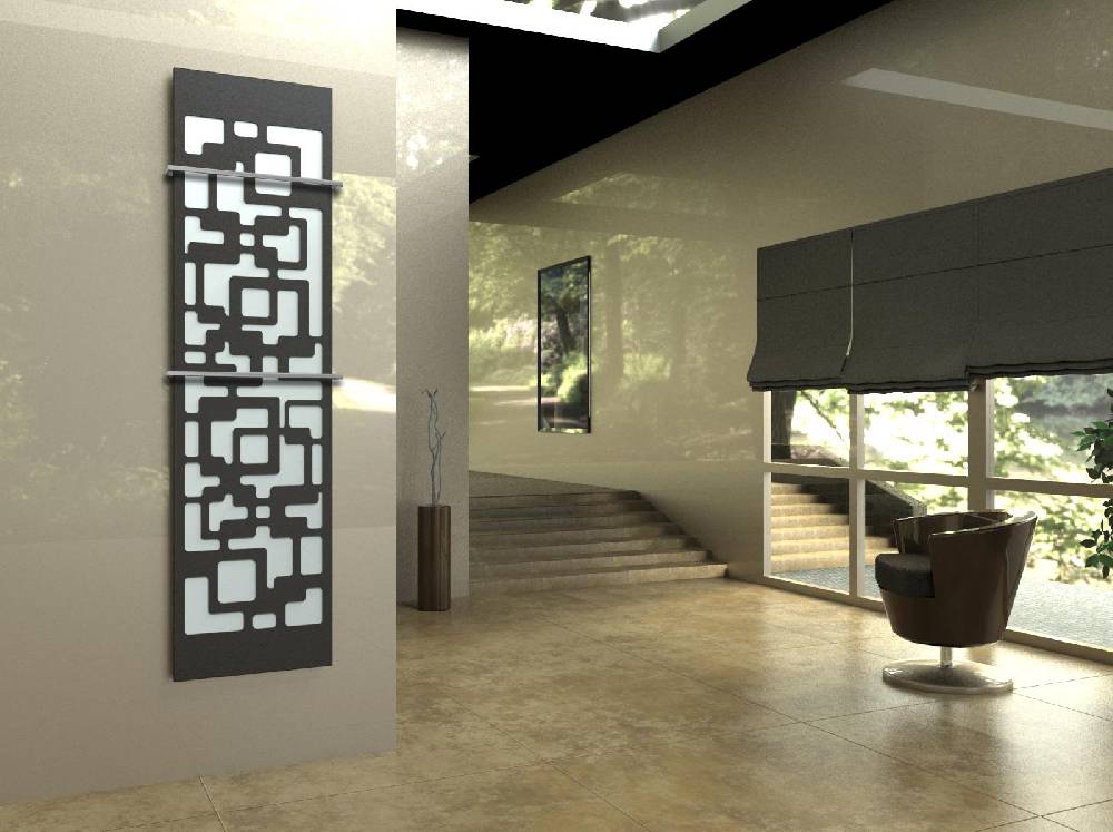 Szagato BADHEIZKÖRPER Design Downtown 3 180x47cm 1118 Watt anthrazit - moonstone (+2 Halter 15mm) SZAGATO Designheizkörper mit Mittelanschluss Handtuchwärmer Neueste Stile