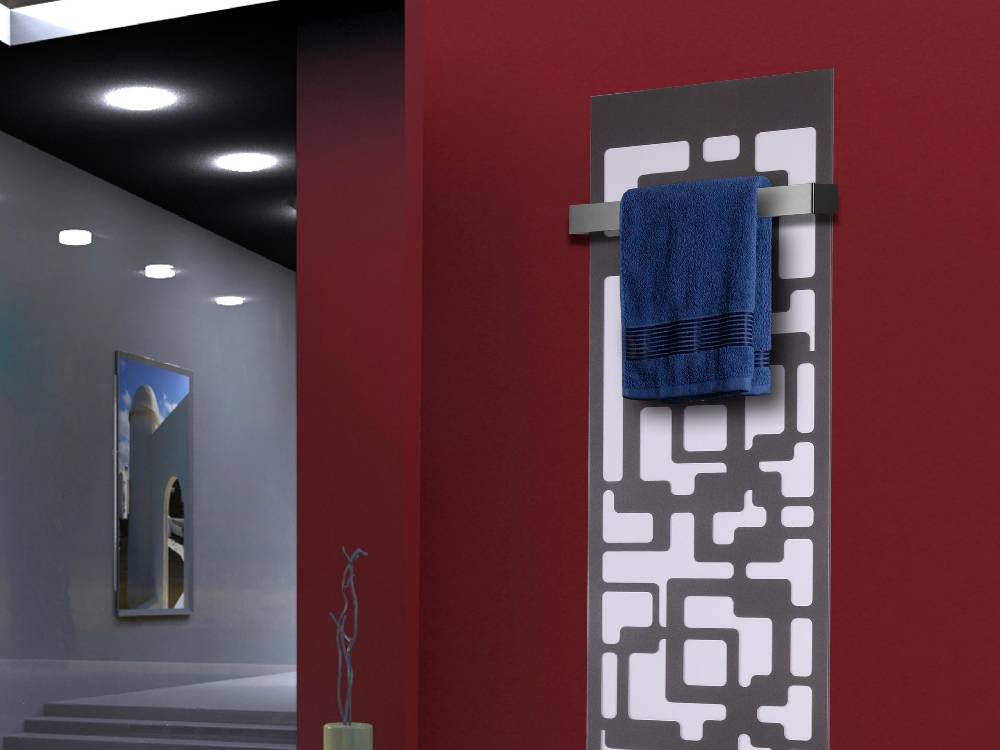 Szagato BADHEIZKÖRPER Design Downtown 3 180x47cm 1118 Watt anthrazit - moonstone (+2 Halter 50mm) SZAGATO Designheizkörper mit Mittelanschluss Handtuchwärmer Letzte 2 Tage