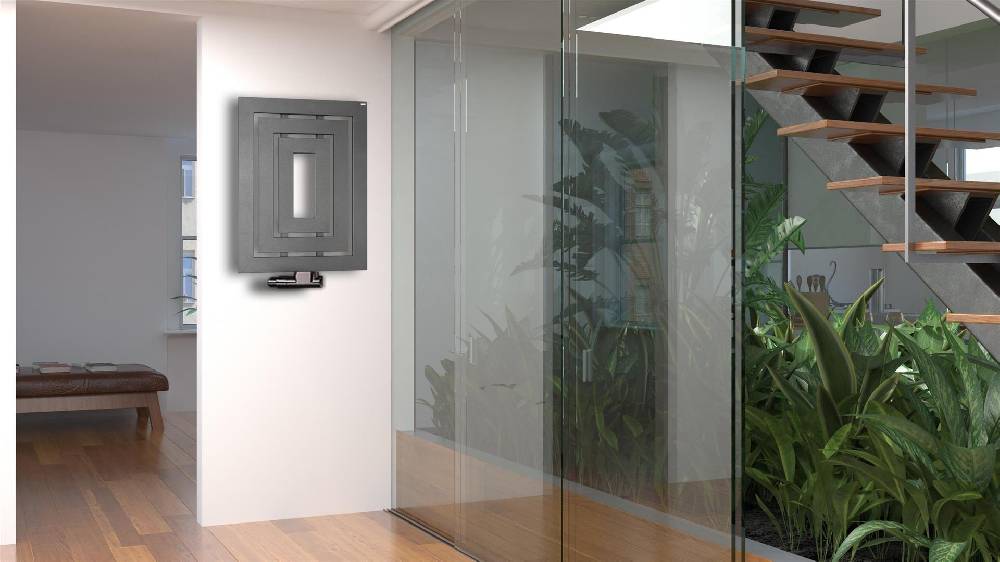 Szagato BADHEIZKÖRPER Design Insight 1 80x60cm 612 Watt anthrazit moonstone SZAGATO Designheizkörper Handtuchheizkörper mit Mittelanschluss Handtuchwärmer Begrenzt auf 3 Tage