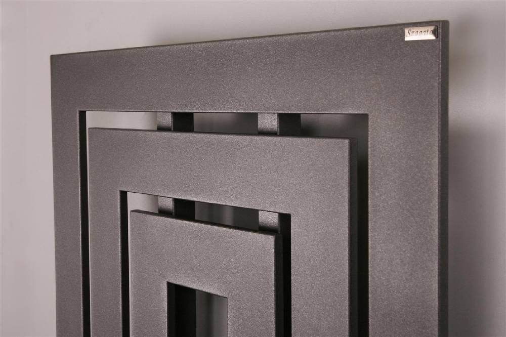 Szagato BADHEIZKÖRPER Design Insight 1 80x60cm 612 Watt anthrazit moonstone SZAGATO Designheizkörper Handtuchheizkörper mit Mittelanschluss Handtuchwärmer Begrenzt auf 3 Tage
