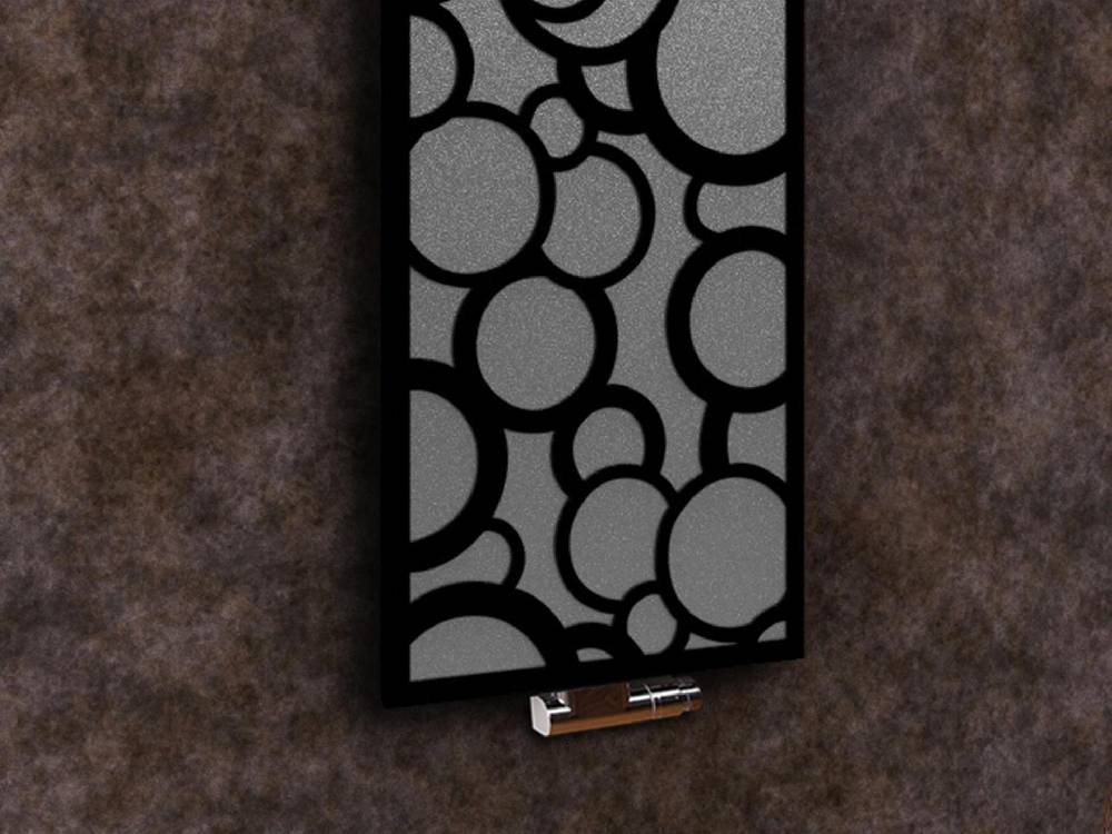 Szagato BADHEIZKÖRPER Design Kreta 2 120x47cm 799 Watt anthrazit moonstone schwarz (+1 Halter 50mm) SZAGATO Designheizkörper Mittelanschluss Handtuchwärmer zollfrei