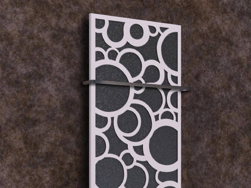 Szagato BADHEIZKÖRPER Design Kreta 2 120x47cm 799 Watt anthrazit moonstone weiß (+1 Halter 15mm) SZAGATO Designheizkörper mit Mittelanschluss Handtuchwärmer Rabatte dieses Monats