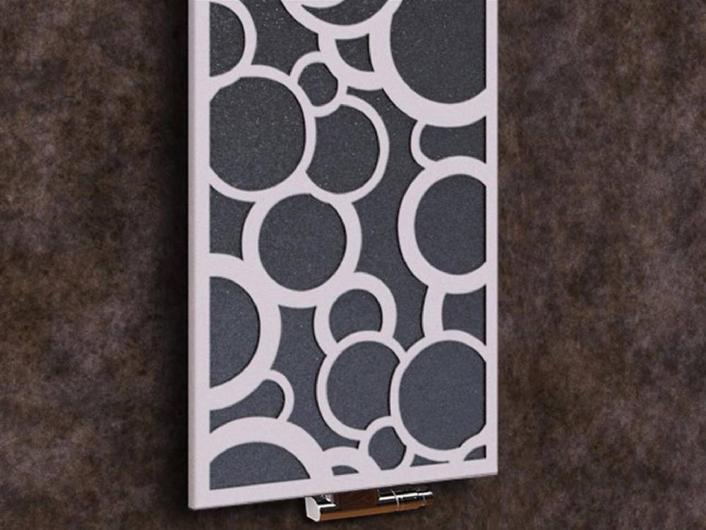 Szagato BADHEIZKÖRPER Design Kreta 2 120x47cm 799 Watt anthrazit moonstone weiß (+1 Halter 50mm) SZAGATO Designheizkörper mit Mittelanschluss Handtuchwärmer 2025