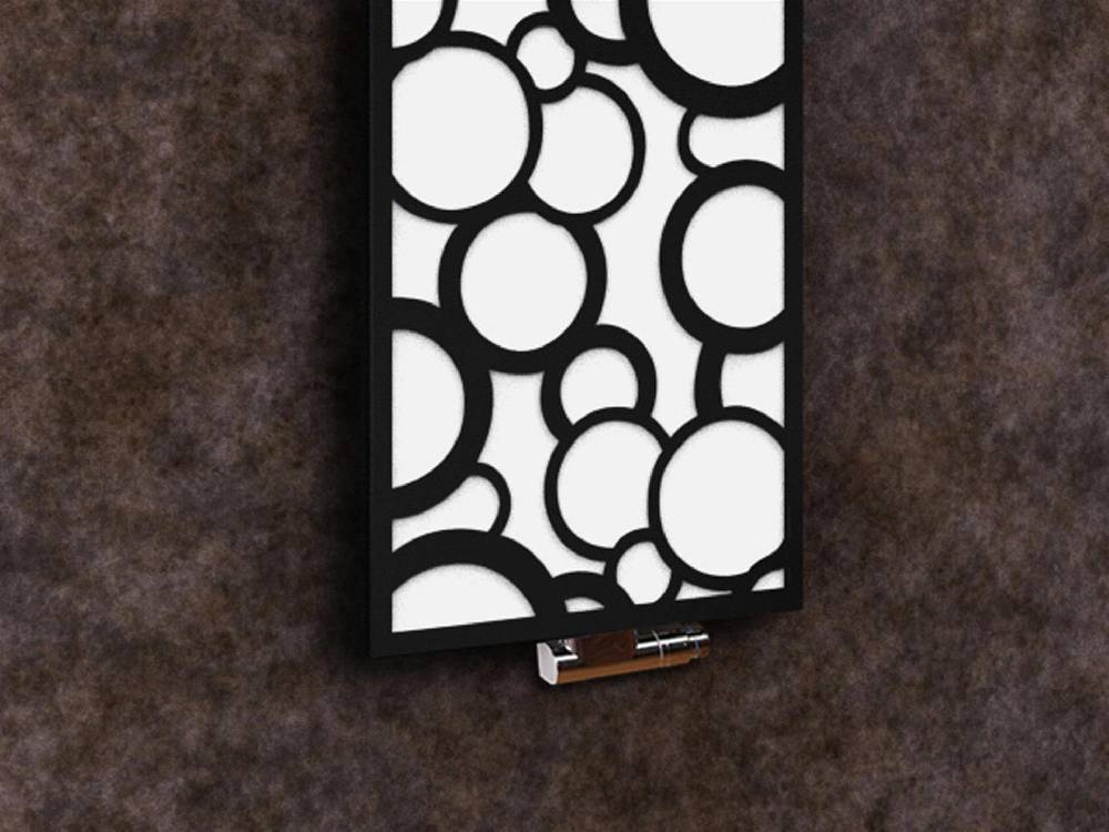 Szagato BADHEIZKÖRPER Design Kreta 2 120x47cm 799 Watt weiß schwarz +1 Halter 50mm SZAGATO Designheizkörper Handtuchheizkörper Mittelanschluss Handtuchwärmer Verkauf