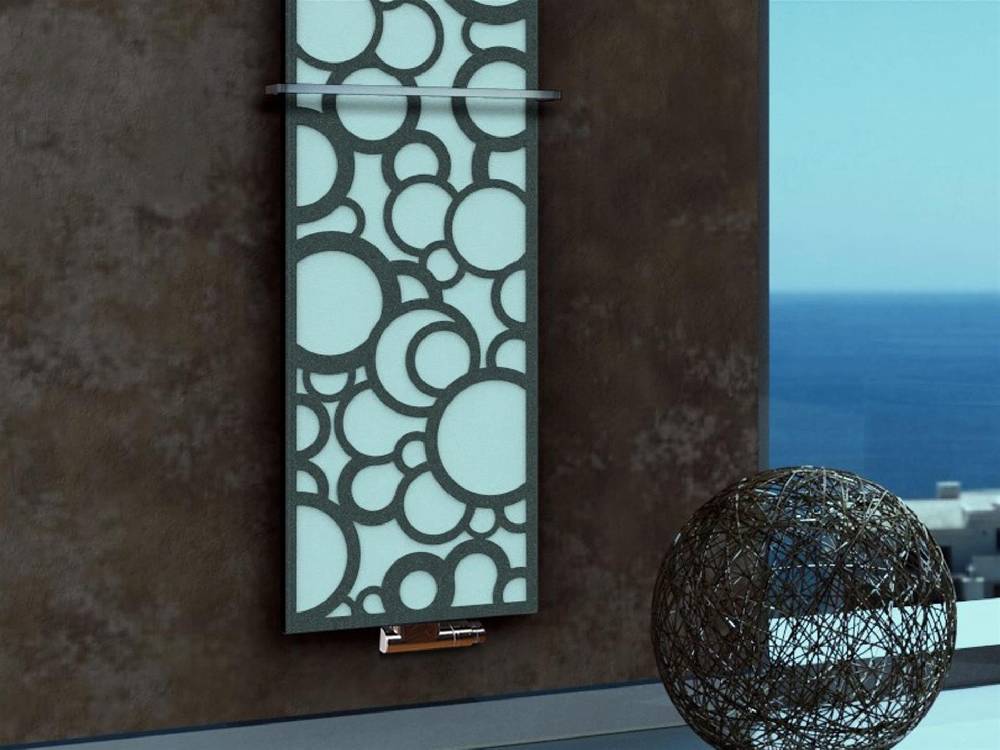 Szagato BADHEIZKÖRPER Design Kreta 3 180x47cm 1118 Watt anthrazit - moonstone (+2 Halter 15mm) SZAGATO Designheizkörper Mittelanschluss Handtuchwärmer Schlussverkauf