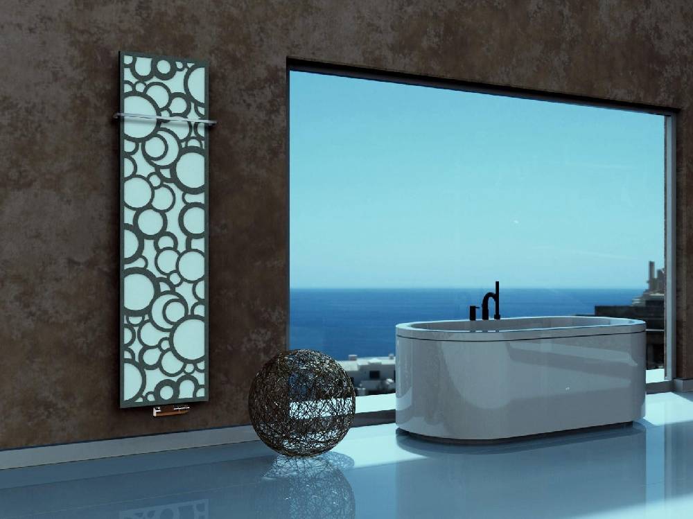 Szagato BADHEIZKÖRPER Design Kreta 3 180x47cm 1118 Watt anthrazit - moonstone (+1 Halter 15mm) SZAGATO Designheizkörper Mittelanschluss Handtuchwärmer Günstiger Verkauf