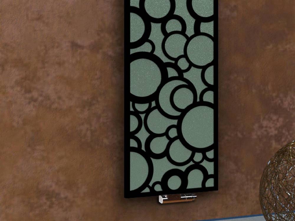 Szagato BADHEIZKÖRPER Design Kreta 3 180x47cm 1118 Watt schwarz (+1 Halter 15mm) SZAGATO Designheizkörper Handtuchheizkörper Mittelanschluss Handtuchwärmer Fabrikpreis
