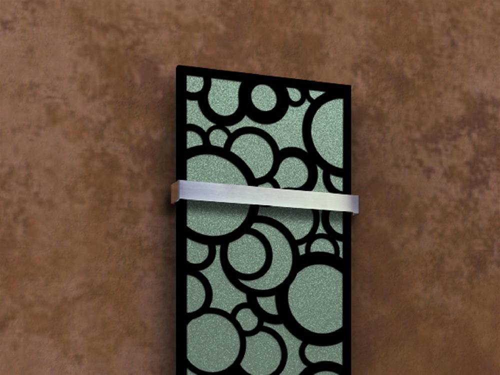 Szagato BADHEIZKÖRPER Design Kreta 3 180x47cm 1118 Watt schwarz (+1 Halter 50mm) SZAGATO Designheizkörper Handtuchheizkörper Mittelanschluss Handtuchwärmer Sonderangebot